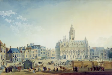 La plaza principal, Middelburg, 1812